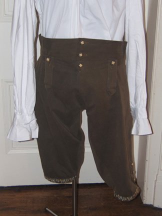 1780s Olive Suit - Breeches