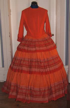 Orange Voile Dress Front