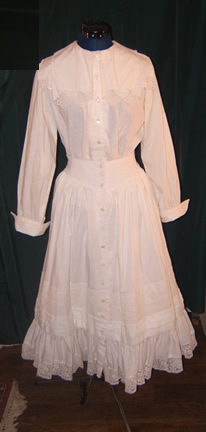 1900's White Dress - Front
