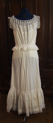 Edwardian Corset Cover and Petticoat Back